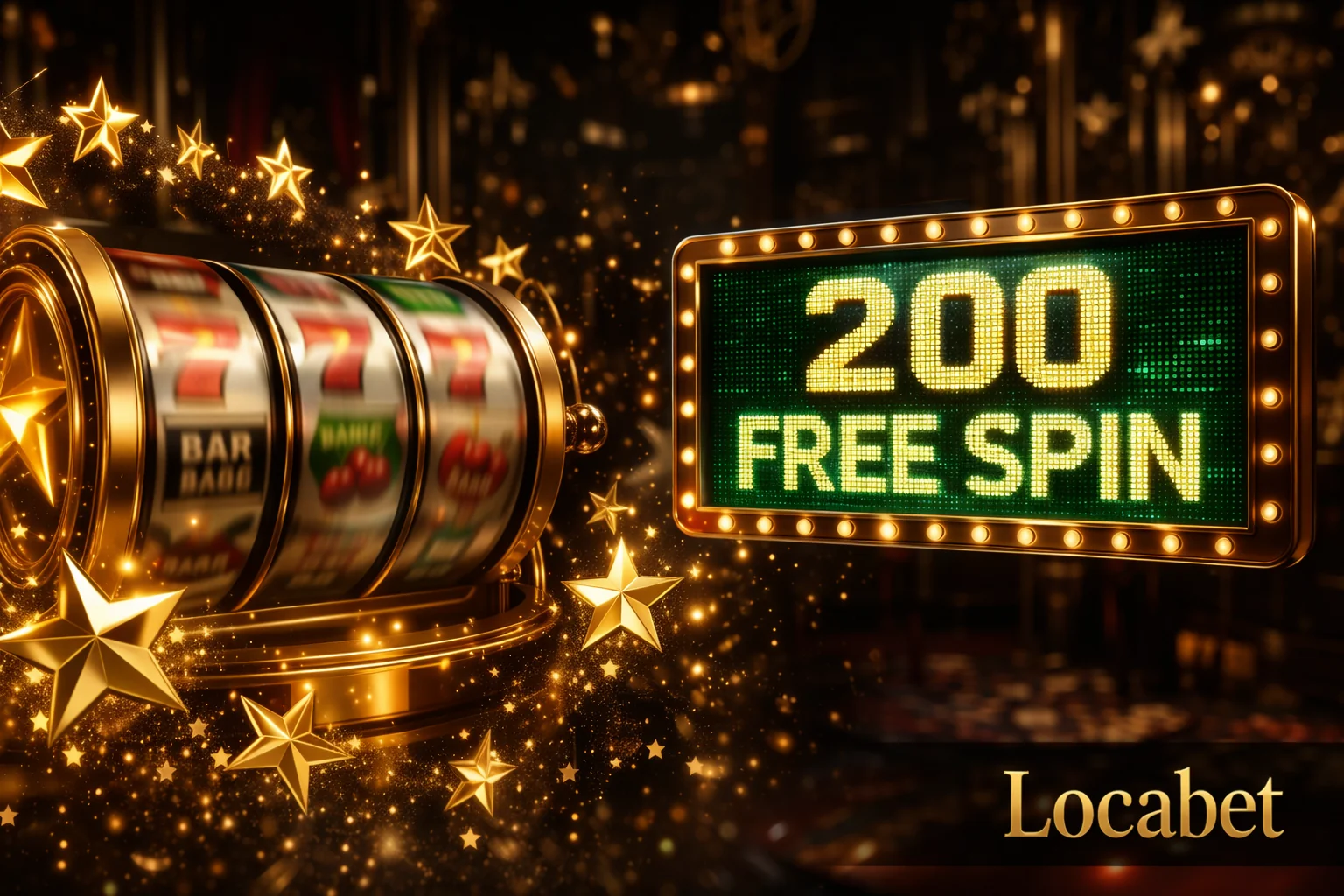 Locabet freespin kampanyaları — 200 ücretsiz dönüş bonusu görseli