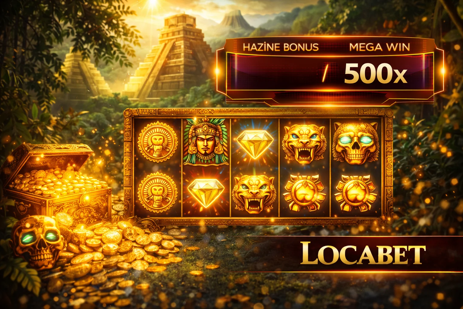 Locabet slot oyunları rehberi — Aztec temalı slot görseli