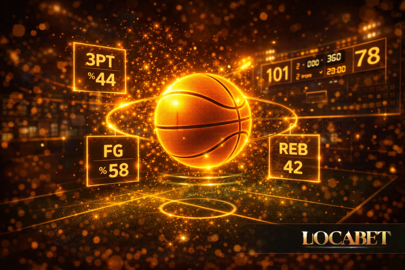 Locabet istatistik tabanlı bahis — canlı basketbol istatistik panosu görseli