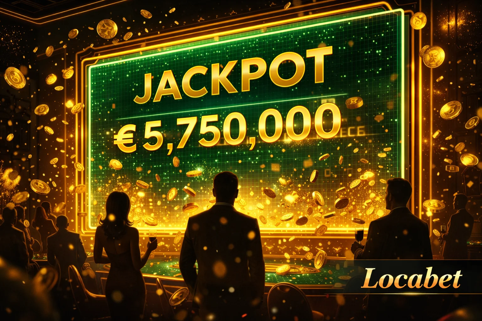 Locabet kripto para yatırma — jackpot birikim ödülü görseli