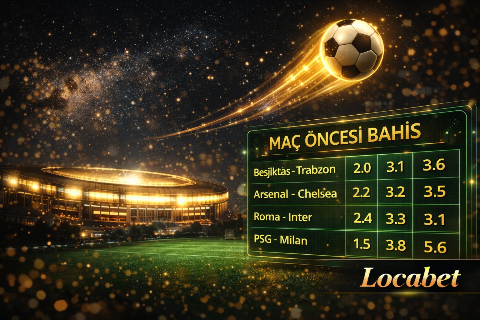 Locabet futbol bahis stratejileri — maç öncesi taktik görseli