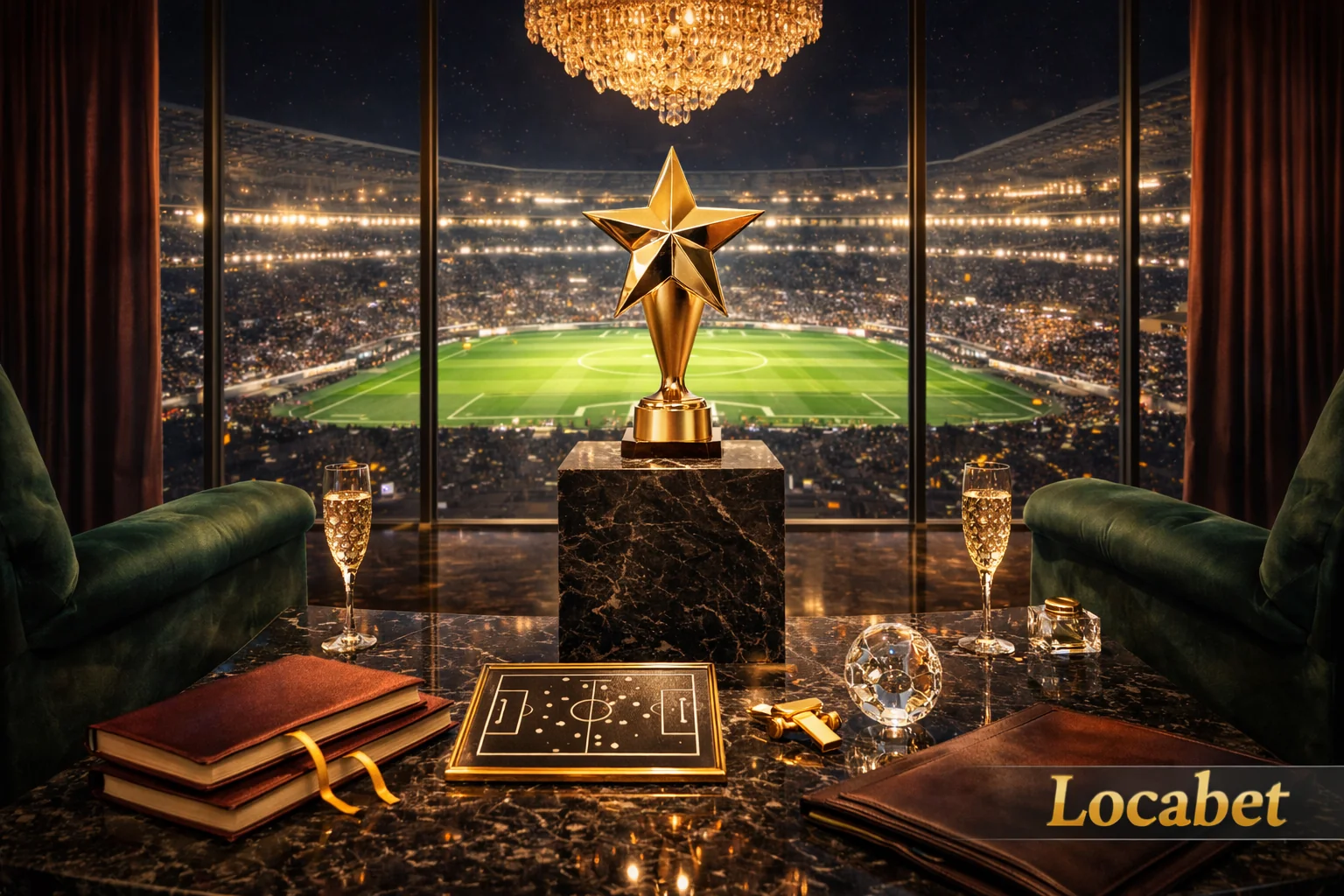 Locabet promosyon kodu — şampiyonluk yıldızı ve özel ödül görseli